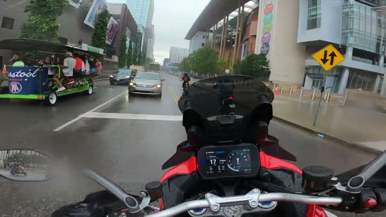 Ducati Multistrada Pikes Peak V4 Riding in the Rain