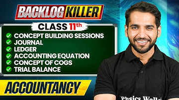 Class 11 Accountancy | Commerce Backlog Killer🔥| UDAY Batch 2026