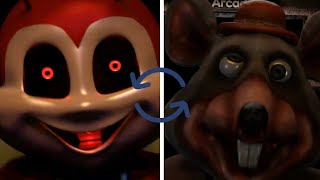 FNACEC and Jollibee but their jumpscare sounds are swapped
