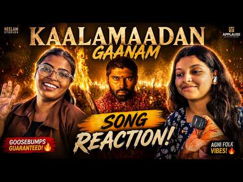 Kaalamaadan Gaanam Song Reaction 🔥 | 2 Girls React to Dhruv Vikram's Bison! 😱