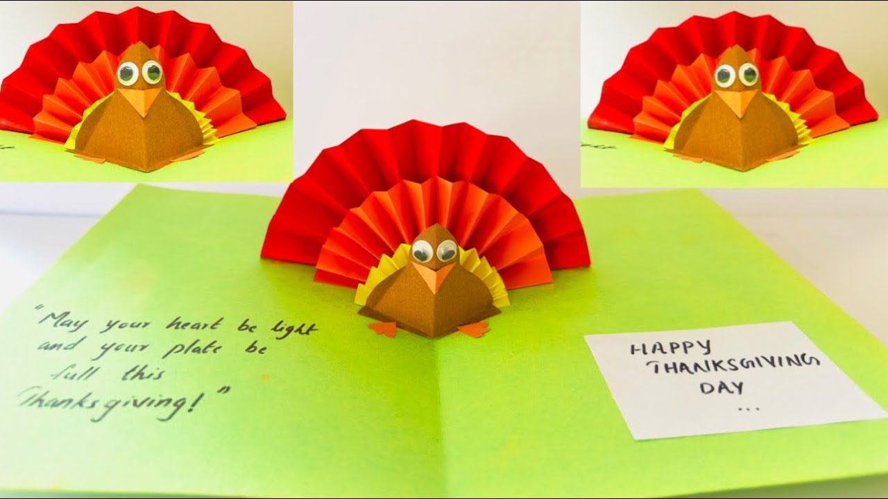 Thanksgiving Card Craft | Turkey Shape Craft | Preschool Shape Craft | Thanksgiving Decorations Idea
