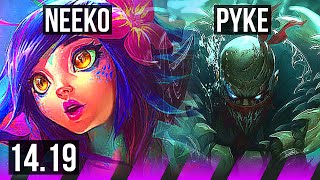 NEEKO & Ezreal vs PYKE & Kai'Sa (SUP) | 1300+ games, 6/4/14 | EUW Grandmaster | 14.19