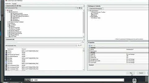 Customize user interface in 2 min CUI command