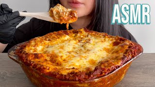 ASMR SUPER BEEFY CHEESE LASAGNA MUKBANG | WET PASTA SOUNDS (No Talking, Eating Sounds)