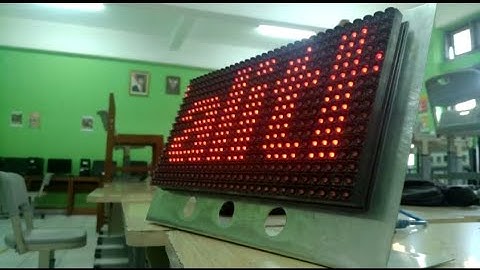 UJIAN Membuat Rangkaian Running Text menggunakan panel P10 dengan Arduino |XI TEI 1| SMKN 29 JAKARTA