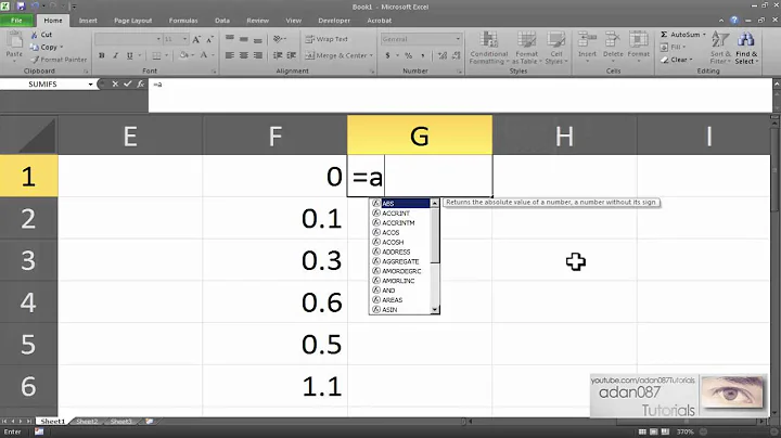 Excel get the arcsine of a number