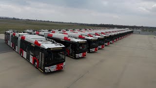 Představení trolejbusů na přistávací dráze letiště Ruzyně 🚎