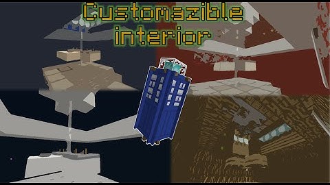The TARDIS in two command blocks - Customizable interior update