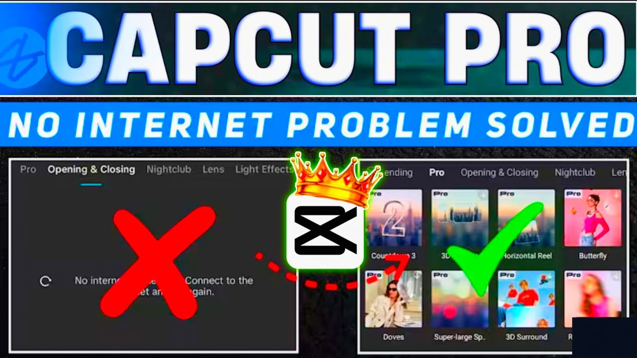 Capcut Pro No Internet Connection Problem Solved 100% Working | Capcut ...
