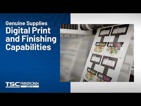 TSC Printronix Auto ID Genuine Supplies Digital Print and Finishing Capabilities