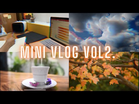 🪄 Aesthetic mini vlog | Vol.2  study vibes, autumn 🍁, sky ☁️, retro, asmr water wind  彡(-ω-;)彡
