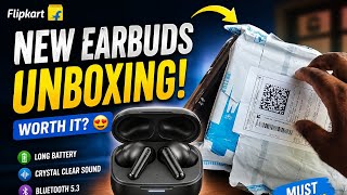 🎧 Flipkart Se New Earbuds Unboxing 😍 | Budget Earbuds Review | Sound Test & First Impression
