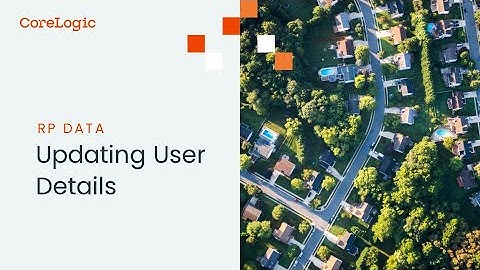 Updating User Details in RP Data