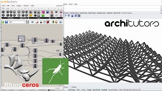 space truss structure in grasshopper in rhino | architutors space truss structure in grasshopper in rhino | architutors