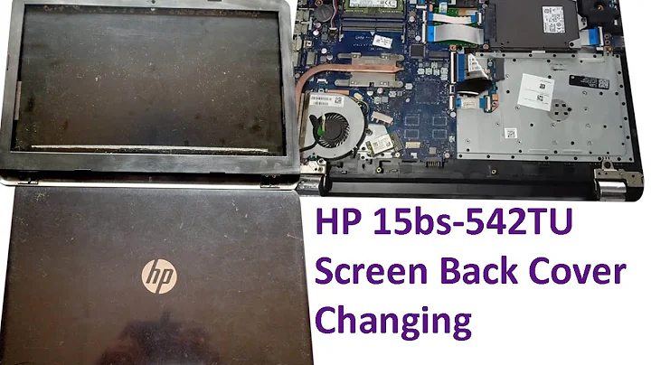 Hp 15bs-542TU Screen Back Cover Replacement
