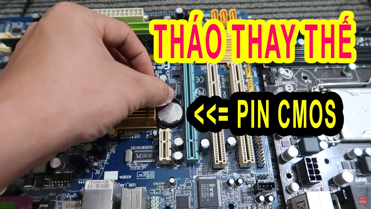 Cách tháo lắp thay pin Cmos máy tính pc | Máy tính... - youtube