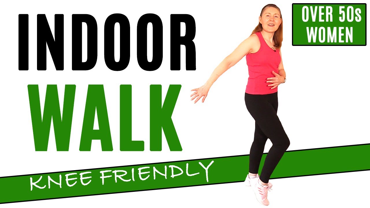 WALK AT HOME WORKOUT FOR WOMEN OVER 50 | LOW IMPACT KNEE FRIENDLY ...