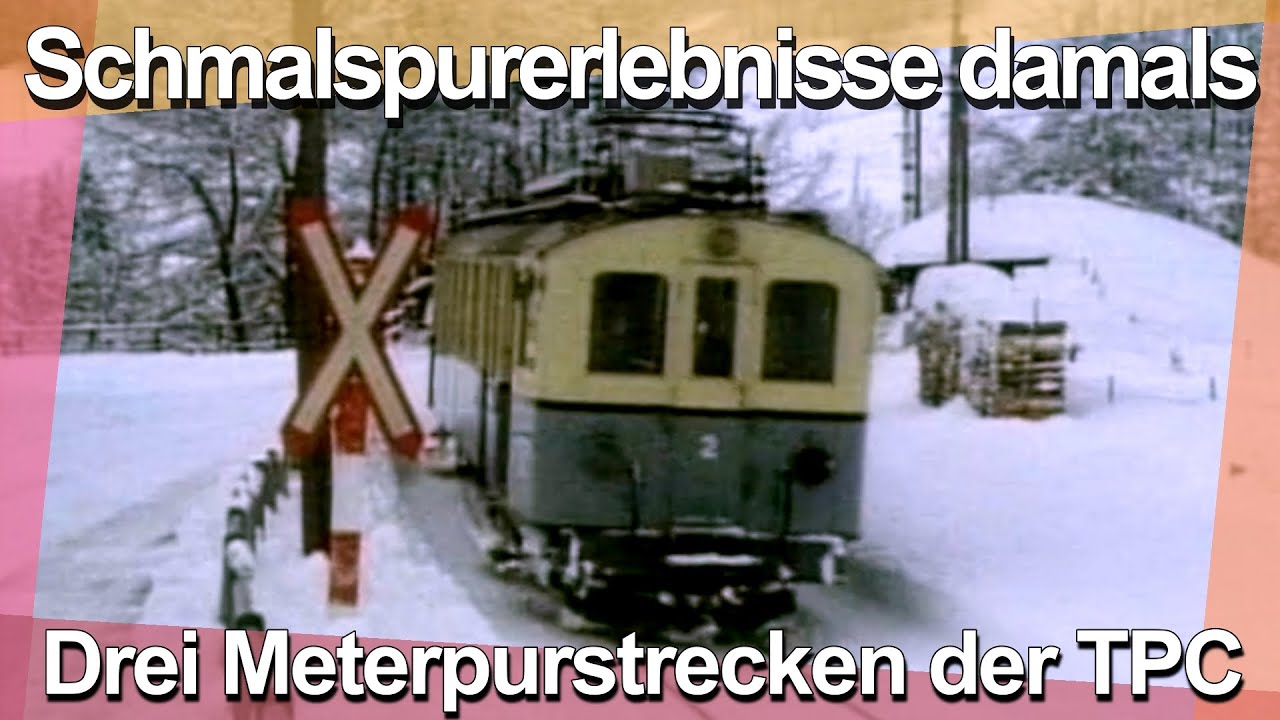 Schmalspur nahe dem Genfersee damals