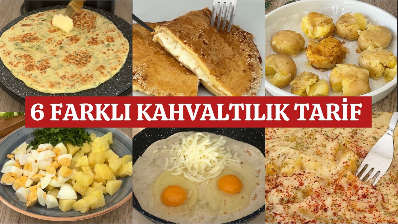 ‼️ 6 FARKLI KAHVALTILIK TARİF ‼️ kahvaltılık tarifler / pratik tarifler