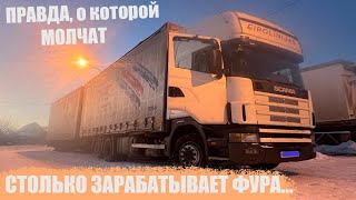 Зарабатывают ВСЕ кроме вас !!!? ГОРЬКАЯ ПРАВДА о ГРУЗОПЕРЕВОЗКАХ. Подробный расчет одного рейса.