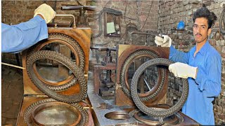 How to make cycle tyres in local factory | Manufacture process of racing tyres | with Raw material