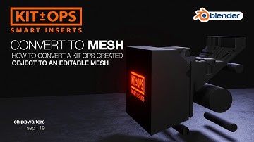 Blender: KIT OPS convert to mesh tutorial