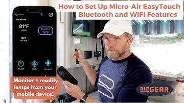How to Set Up Bluetooth + WIFI Features on the Micro-Air EasyTouch RV Digital Thermostat | Airstream