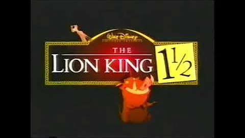 The Lion King 1½ Vista Series DVD Release Ad (2004½) Part 2½