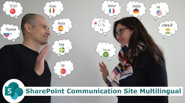 SharePoint | How to create a multilingual communication site