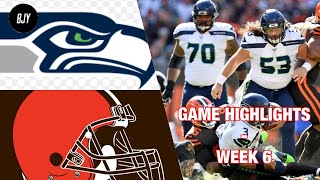 Browns vs Seahawks Week 6 Highlights | NFL 2019