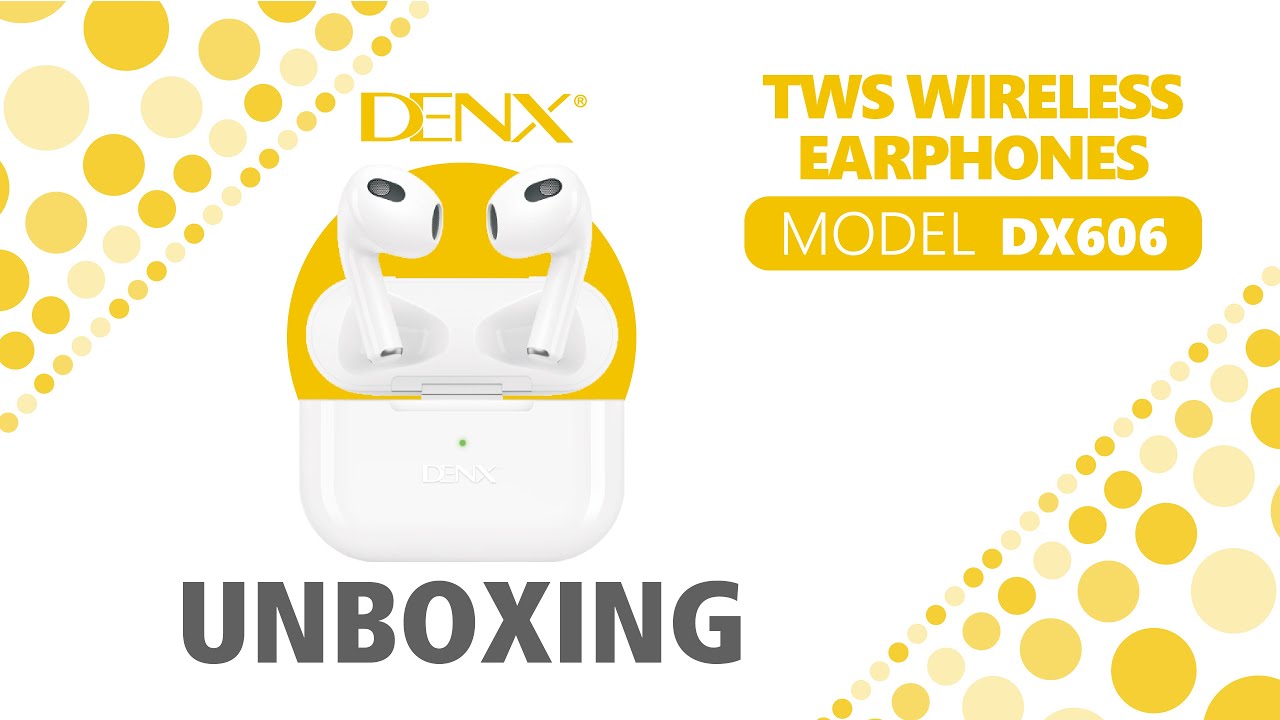 Denx DENX True Wireless Earbuds UNBOXING (DX606) - YouTube