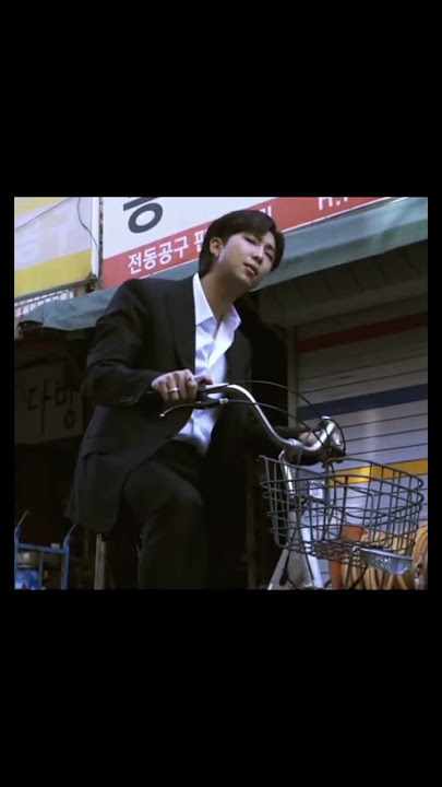 Rm hitting a car with his bike😢 Poor car🤣 #rm #namjoon #bts