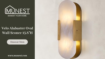 ✨ How to Install the Velo Alabaster Oval Wall Sconce | MUNEST Modern Lighting Guide
