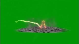 green screen percikan listrik