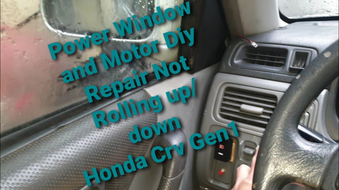 Power window motor repair not rolling up/ down for Crv gen 1 car & how to remove and install them
