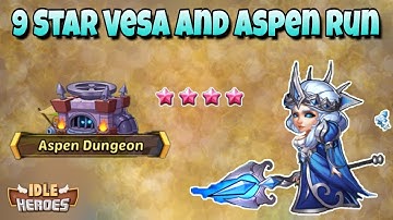 Idle Heroes (S) - 9 Star Vesa and Aspen Dungeon Run