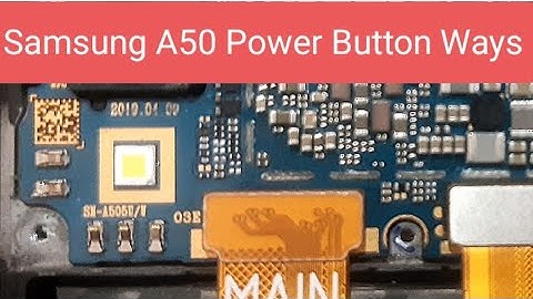 A50 Samsung Power Button Ways