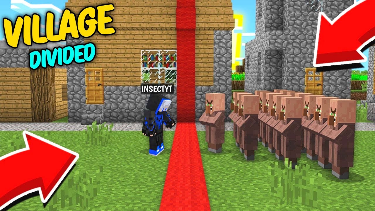 Why We And The Residents Divided The Village in Half in Minecraft...