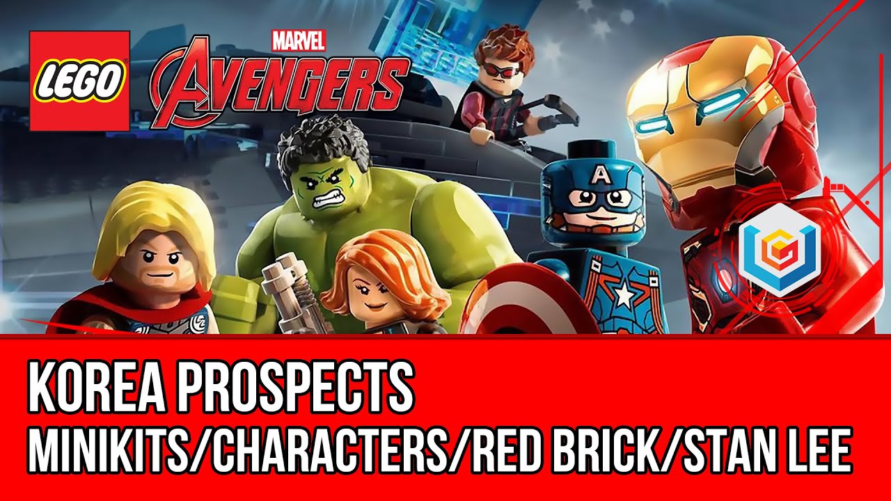 LEGO Marvel's Avengers Korea Prospects Walkthrough (All Minikits, Red Brick, Lee) YouTube