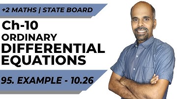 Class 12 | example 10.26 | Ordinary Differential Equations | Class 12 | State Board | ram maths