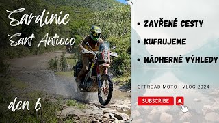 Offroad moto Sardinie (den6) | kufrujeme kolem starého lomu | moto vlog