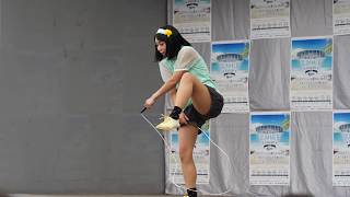 にゃんこスター アンゴラ村長 縄跳びの大技も一発で決める！超絶かわいい♥️お笑い芸人 ZOZOマリン プロ野球 千葉ロッテマリーンズ 試合前イベント