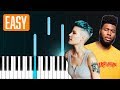Benny Blanco ft. Halsey & Khalid - "Eastside" 100% EASY PIANO TUTORIAL