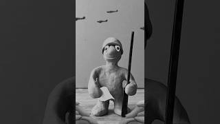 Soldier's Last Moments Before D-Day Battle #animation #stopmotion #omaha