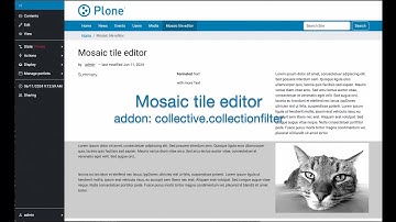 Plone Mosaic: collective.collectionfilter