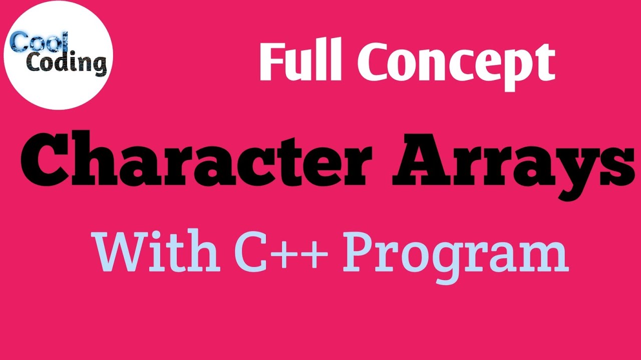 Character Arrays | All about Character Array | Full Concept ...