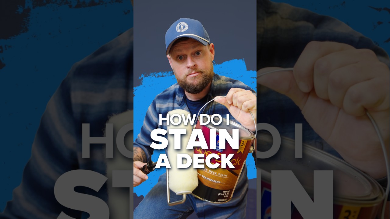 How to Stain a Deck, watch the video