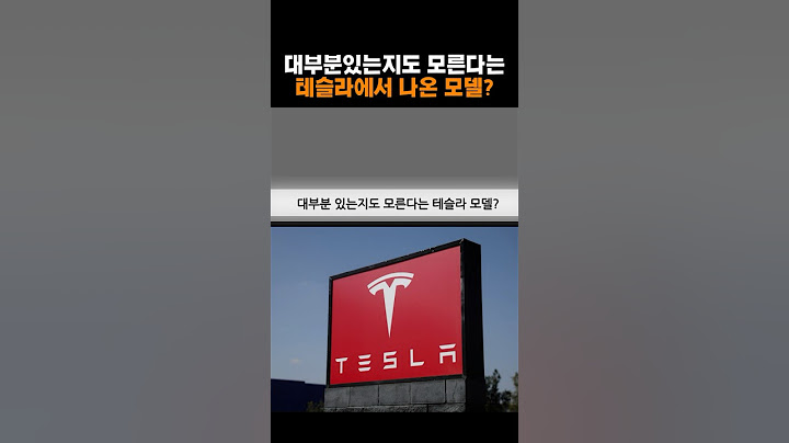 존재하는지 대부분 모르는 테슬라 모델?