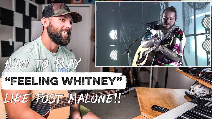 Aprende a tocar 'Feeling Whitney' como POST MALONE | REACCIÓN + Tutorial de guitarra y ACORDES