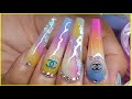 Ombre 4 Colors and Marble Design || Alex Truong